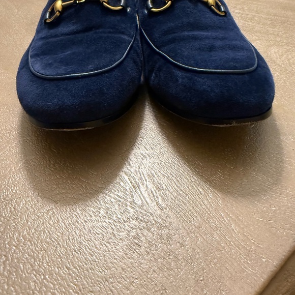 Gucci Jordan navy suede loafers size 38 - Picture 4 of 6